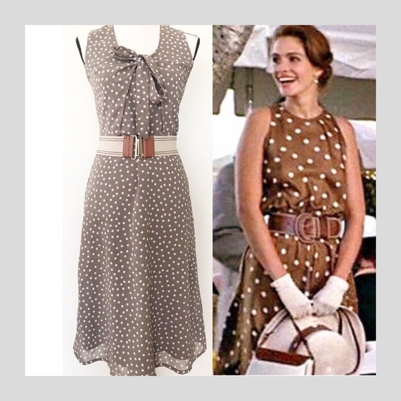 julia roberts polka dot dress in pretty woman